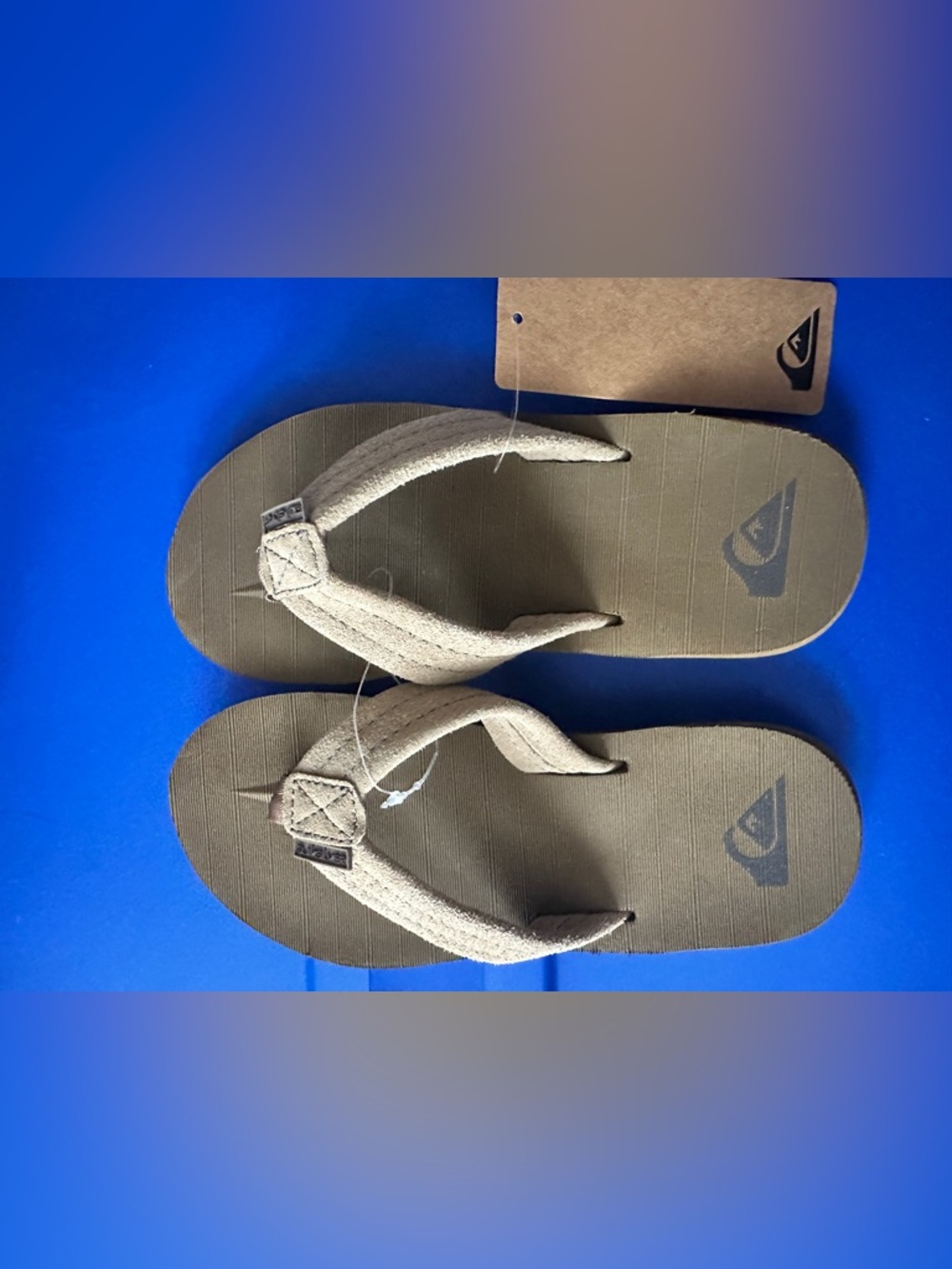 Casual Boys Tan Flip Flops - Soft Suede Strap